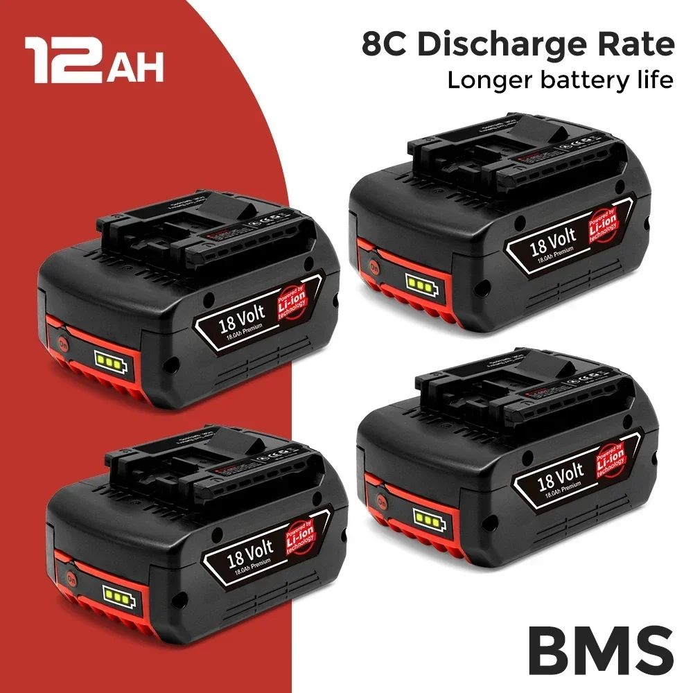 SU 18Ah High-Performance For BOSCH 18 Volt Lithium-Ion Battery GBA18V Professional GBA GSR GSB BAT609 (KC) Rechargeable Battery
SU 18Ah High-Performance For BOSCH 18 Volt Lithium-Ion Battery GBA18V Professional GBA GSR GSB BAT609 (KC) Rechargeable Battery