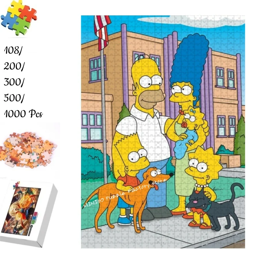 The Simpsons Funny Wooden Jigsaw 108/200/300/500/1000 Pieces Cardboard Puzzles for Adults Kids Gifts Educational Toys Tangram
The Simpsons Funny Wooden Jigsaw 108/200/300/500/1000 Pieces Cardboard Puzzles for Adults Kids Gifts Educational Toys Tangram