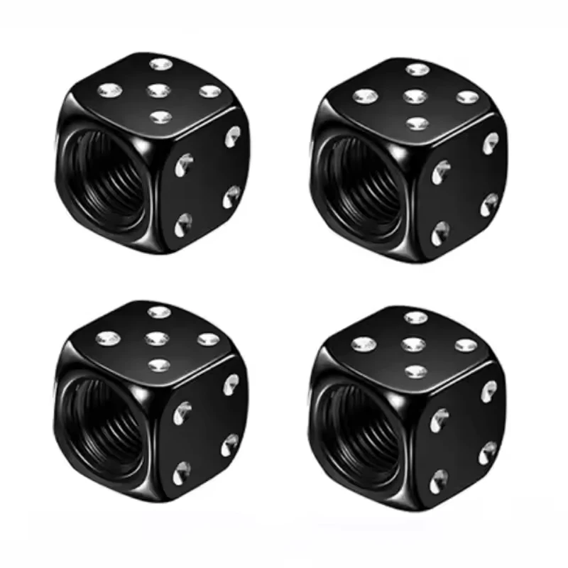 4Pcs Dice Style Aluminum Alloy Tire Valve Stem Caps Dustproof Wheel Air Caps for Car Motorcycle Bicycle
4Pcs Dice Style Aluminum Alloy Tire Valve Stem Caps Dustproof Wheel Air Caps for Car Motorcycle Bicycle