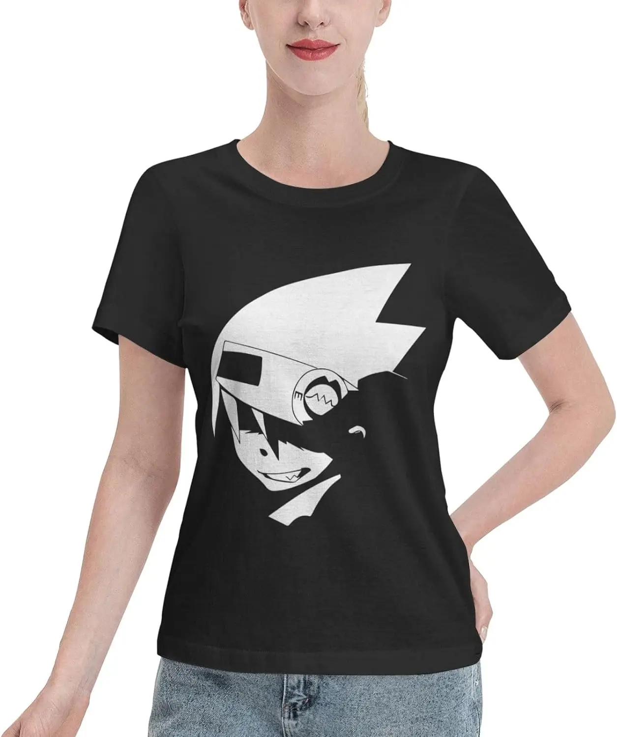Anime T Shirt Womens Summer Cotton Tee Round Neck Tops Casual Short Sleeve Shirts
Anime T Shirt Womens Summer Cotton Tee Round Neck Tops Casual Short Sleeve Shirts