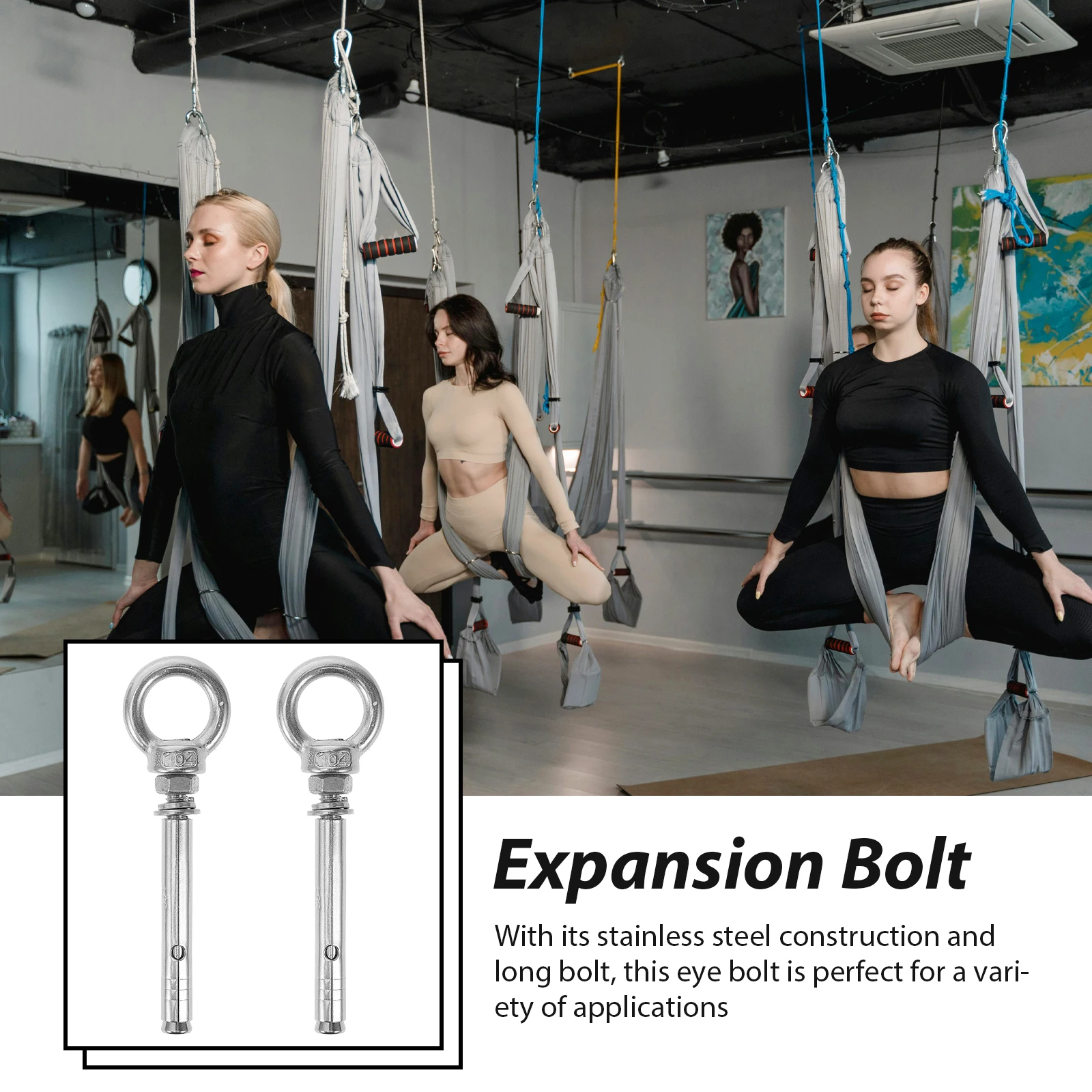 5 Pcs Ring Expansion Bolt Heavy Duty Eyelet Screw Bolts Hanger Concrete Anchor Hanging
5 Pcs Ring Expansion Bolt Heavy Duty Eyelet Screw Bolts Hanger Concrete Anchor Hanging