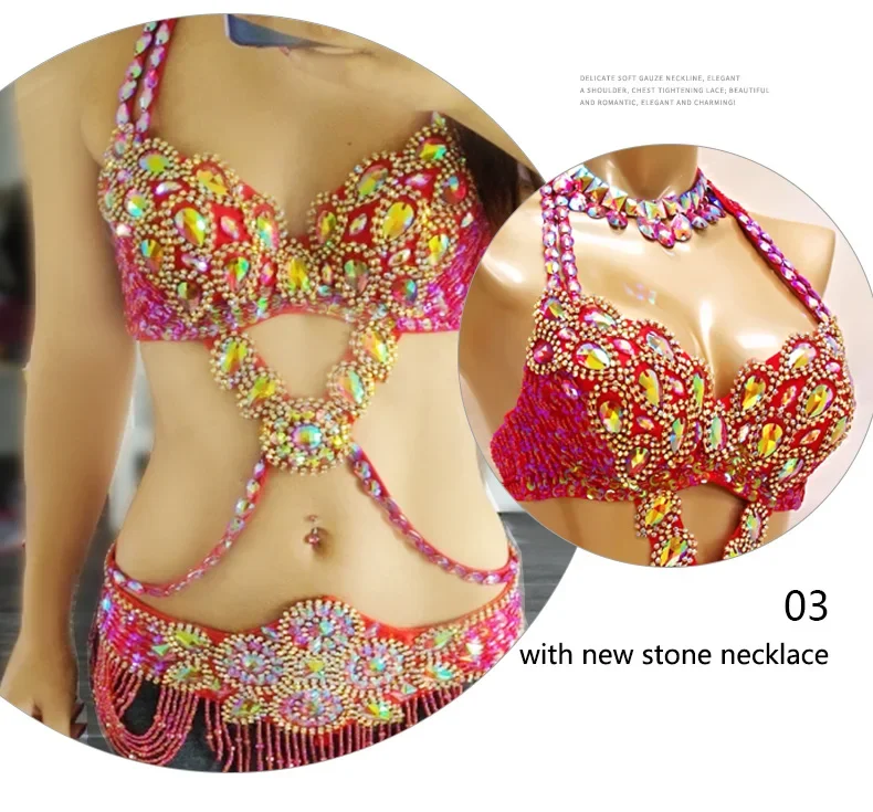Diamond Bikini Sexy Showgril Event Festival Outfit Party Club Crystal Belly Dance Costume Wear Women Bra+Belt+Necklace 3pc Set
Diamond Bikini Sexy Showgril Event Festival Outfit Party Club Crystal Belly Dance Costume Wear Women Bra+Belt+Necklace 3pc Set