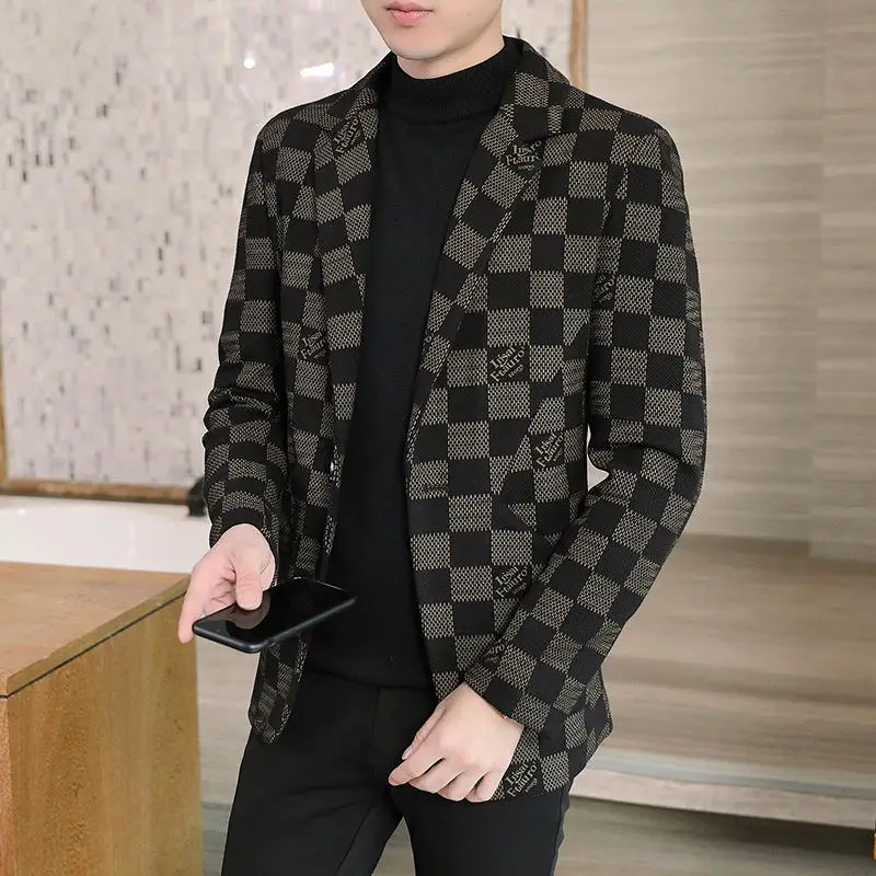 Boutique Men's Suit Fashion Elegant Gentleman Slim Dress British Style Casual Print Business Versatile Wedding Dress Blazer
Boutique Men's Suit Fashion Elegant Gentleman Slim Dress British Style Casual Print Business Versatile Wedding Dress Blazer