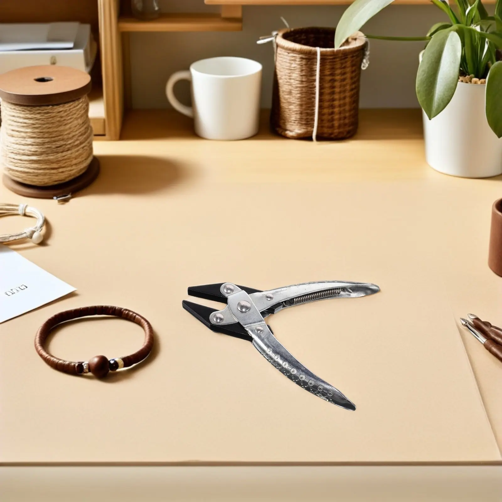 Flat Nose Pliers Spring Loaded Precision Parallel Jaw Jewelry Making Tools Small Jewelry Repair Hand Tool for Holding Clasping
Flat Nose Pliers Spring Loaded Precision Parallel Jaw Jewelry Making Tools Small Jewelry Repair Hand Tool for Holding Clasping