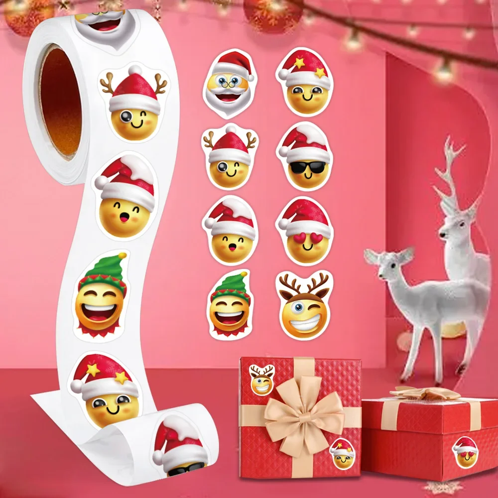 500pcs/roll Heterotypic Christmas Themed Stickers 8 Designs DlY Graffiti Holiday Party Decoration label Stationery Sticker
500pcs/roll Heterotypic Christmas Themed Stickers 8 Designs DlY Graffiti Holiday Party Decoration label Stationery Sticker
