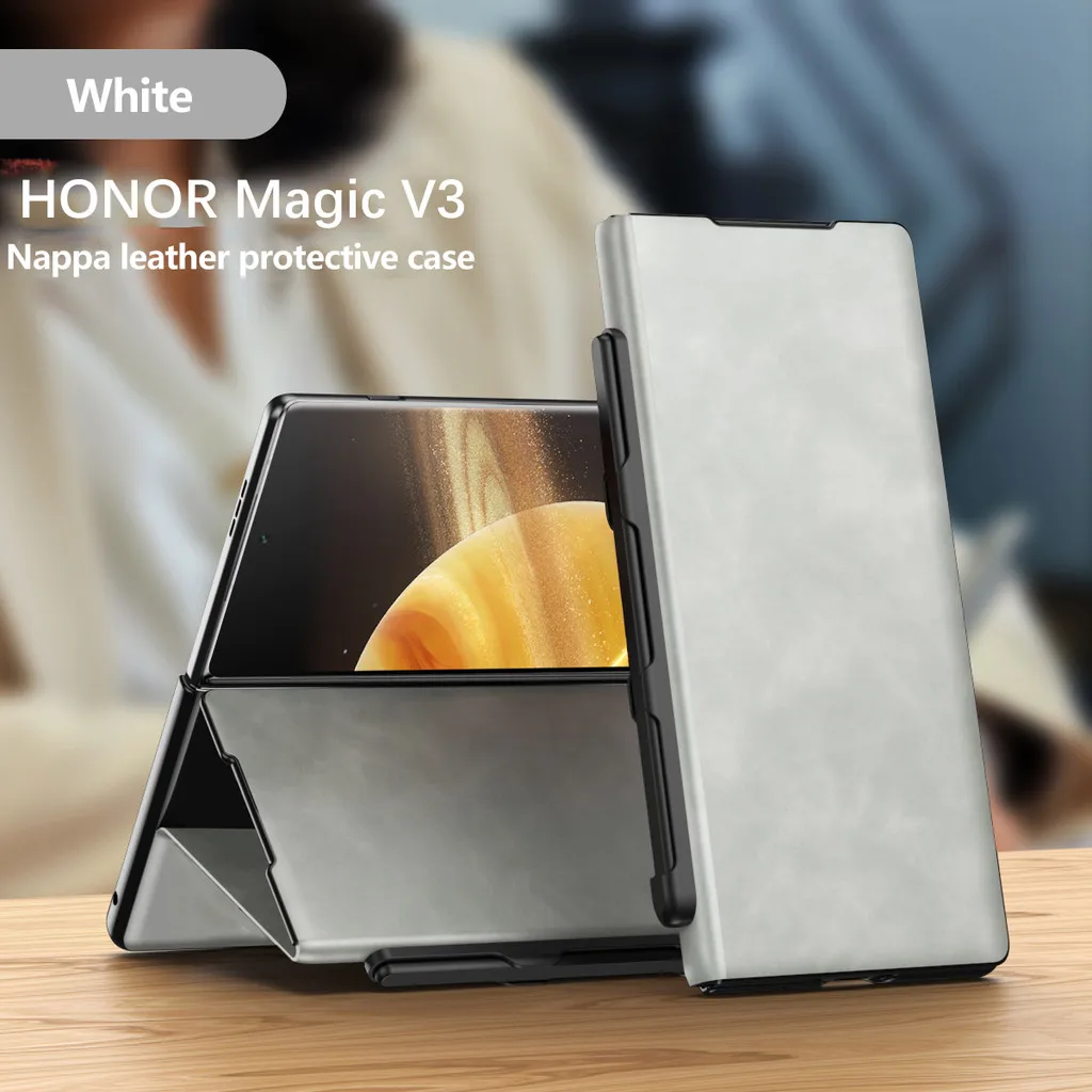 With S Pen For Honor Magic V3 Case Leather Magnetic Flip Stand Luxury Kickstand Protector Phone Cover
With S Pen For Honor Magic V3 Case Leather Magnetic Flip Stand Luxury Kickstand Protector Phone Cover