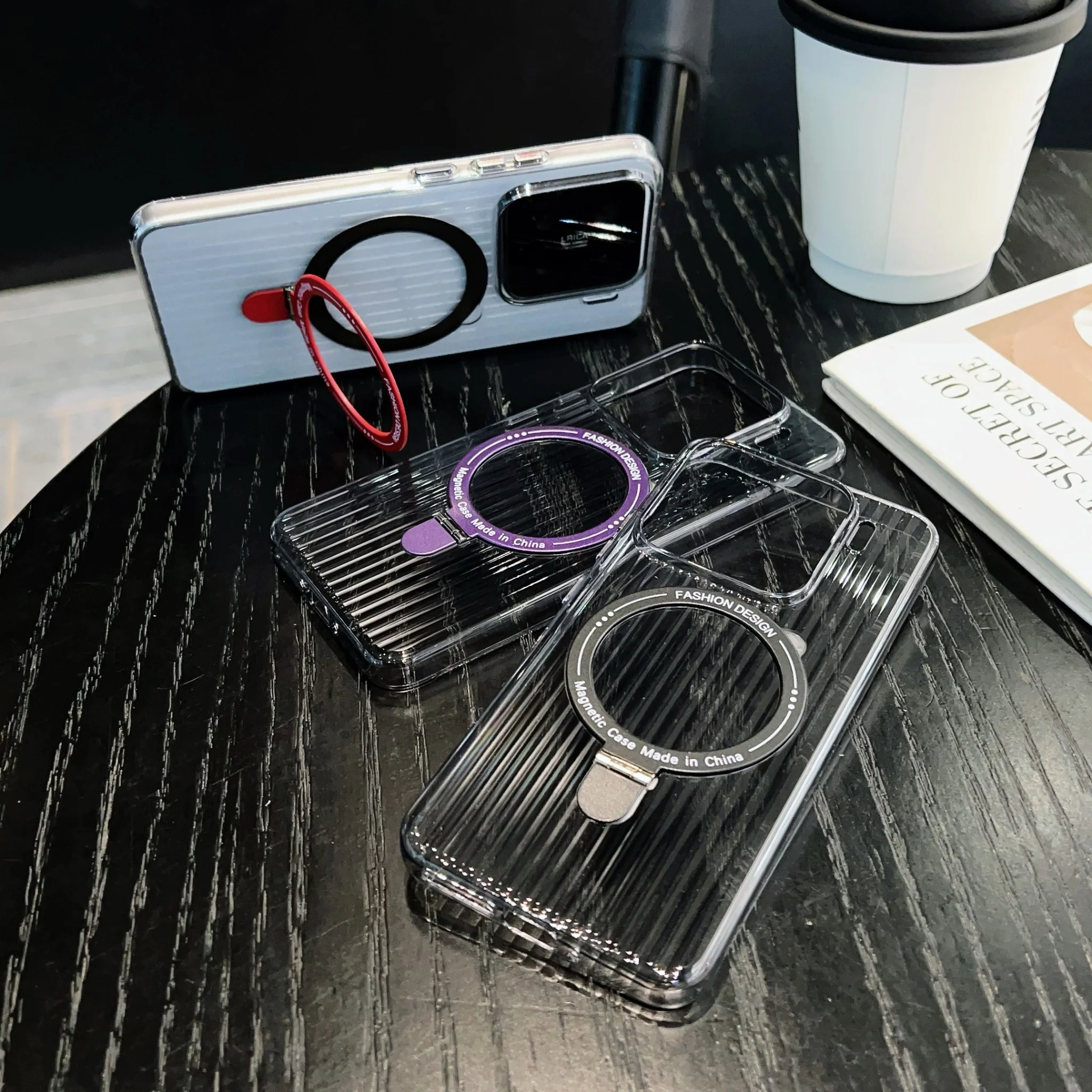 High Clear Corrugated Magnetic Stand Case for Xiaomi 15,High Transparency Anti-Fingerprint,Diamond Texture Slim Shockproof Cover
High Clear Corrugated Magnetic Stand Case for Xiaomi 15,High Transparency Anti-Fingerprint,Diamond Texture Slim Shockproof Cover