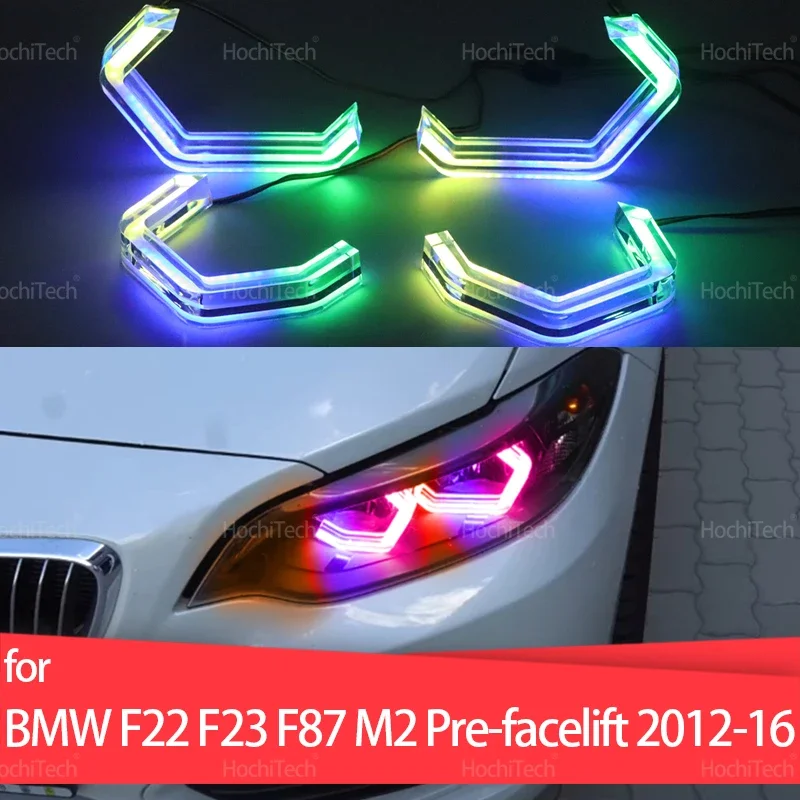 For BMW 2 Series F22 F23 F87 M2 Pre Facelift 2012-2016 Multi-colored App control LED Angel Eyes Kit Ring flashing turn signal
For BMW 2 Series F22 F23 F87 M2 Pre Facelift 2012-2016 Multi-colored App control LED Angel Eyes Kit Ring flashing turn signal