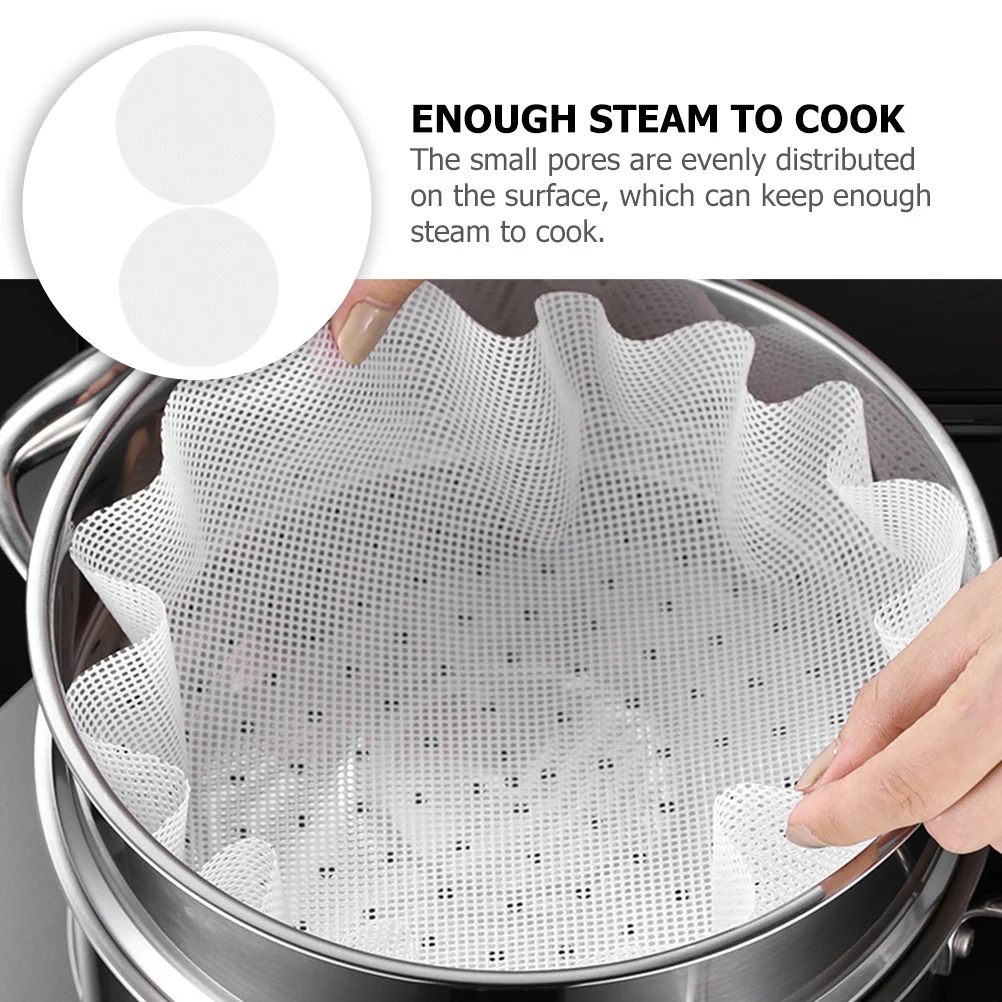2 Sheets Reusable Silicone Steamer Pads Anti-Stick Liners for Healthy Cooking Non-Slip Kitchen Gadgets Steamer Liner
2 Sheets Reusable Silicone Steamer Pads Anti-Stick Liners for Healthy Cooking Non-Slip Kitchen Gadgets Steamer Liner