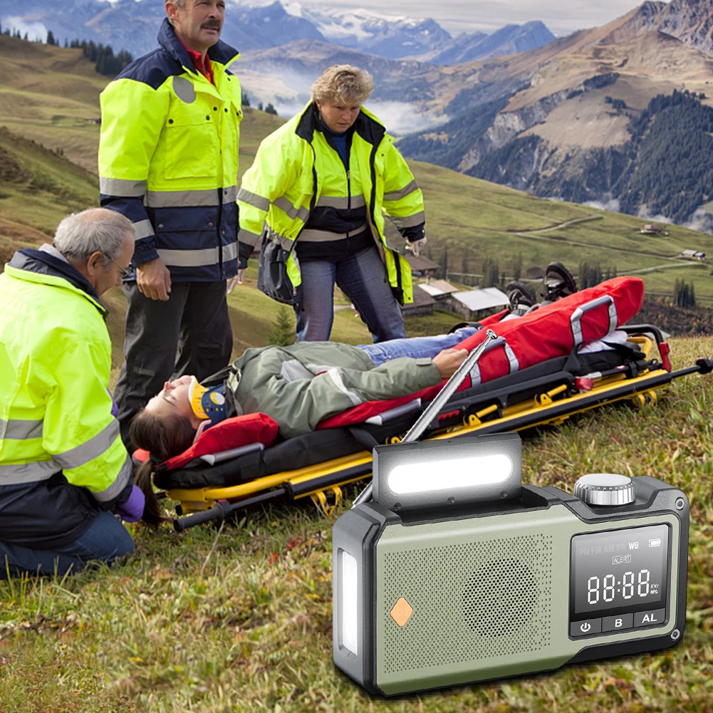 10000mAh Hand Crank Emergency Radio Portable Radio with Power Bank SOS Flashlight Solar Radio for Outdoor Camping and Emergency
10000mAh Hand Crank Emergency Radio Portable Radio with Power Bank SOS Flashlight Solar Radio for Outdoor Camping and Emergency