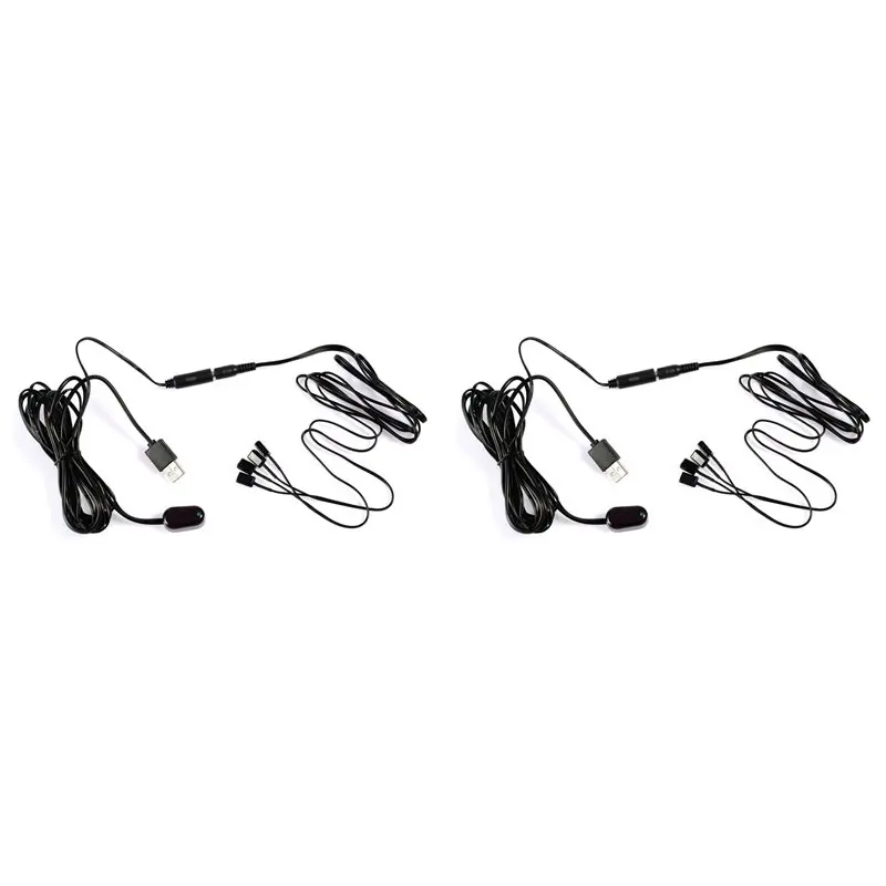IR Extender 2Pc IR Receiver + 4Pc IR Emitter Emitters Repeater Kit Infrared Remote USB Adatper
IR Extender 2Pc IR Receiver + 4Pc IR Emitter Emitters Repeater Kit Infrared Remote USB Adatper