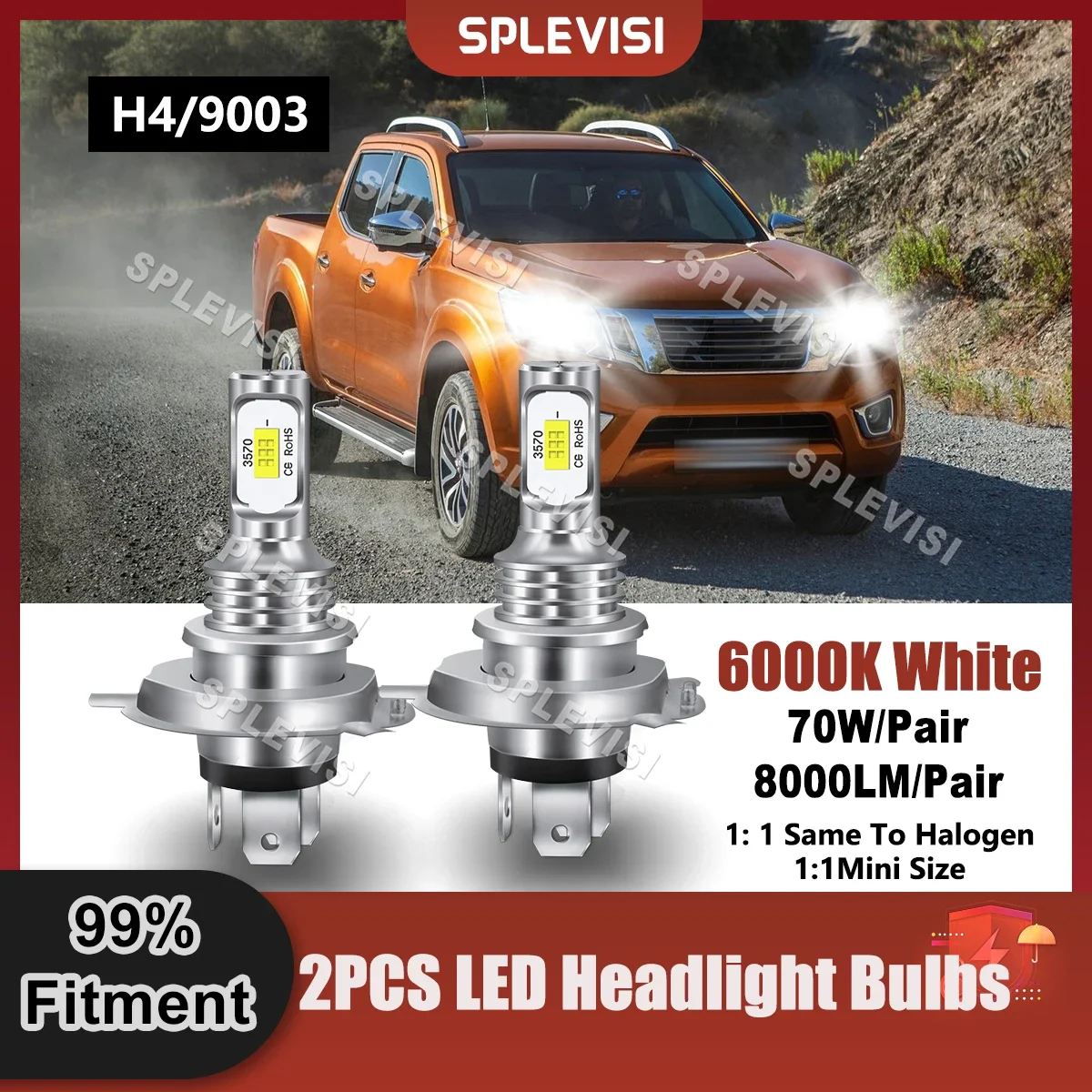 2x LED Headlight H4/9003 For Nissan NP300 2004 2005 2006 2007 2008 2009 2010 2011 2012 2013 2014 2015 2016 2017 2018 2019 2020
2x LED Headlight H4/9003 For Nissan NP300 2004 2005 2006 2007 2008 2009 2010 2011 2012 2013 2014 2015 2016 2017 2018 2019 2020