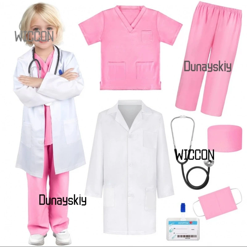 Doctor/Nurse Costume Set – White Coat & Medical Roleplay Outfit for Toddlers Halloween/Hospital Pretend Play
Doctor/Nurse Costume Set – White Coat & Medical Roleplay Outfit for Toddlers Halloween/Hospital Pretend Play