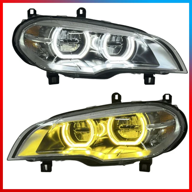 Suitable for 2007-2013 BM W X5 Headlight Assembly E70 Modification with New LED Angel Eye Daytime Running lights
Suitable for 2007-2013 BM W X5 Headlight Assembly E70 Modification with New LED Angel Eye Daytime Running lights