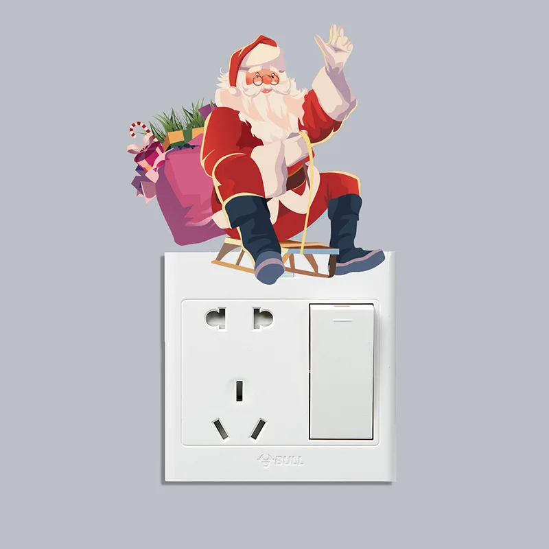 Funny New Year Christmas Wall Stickers Holiday Switch Stickers Xmas Wall Switch Decorative Removable Wall Stickers Decals M177
Funny New Year Christmas Wall Stickers Holiday Switch Stickers Xmas Wall Switch Decorative Removable Wall Stickers Decals M177