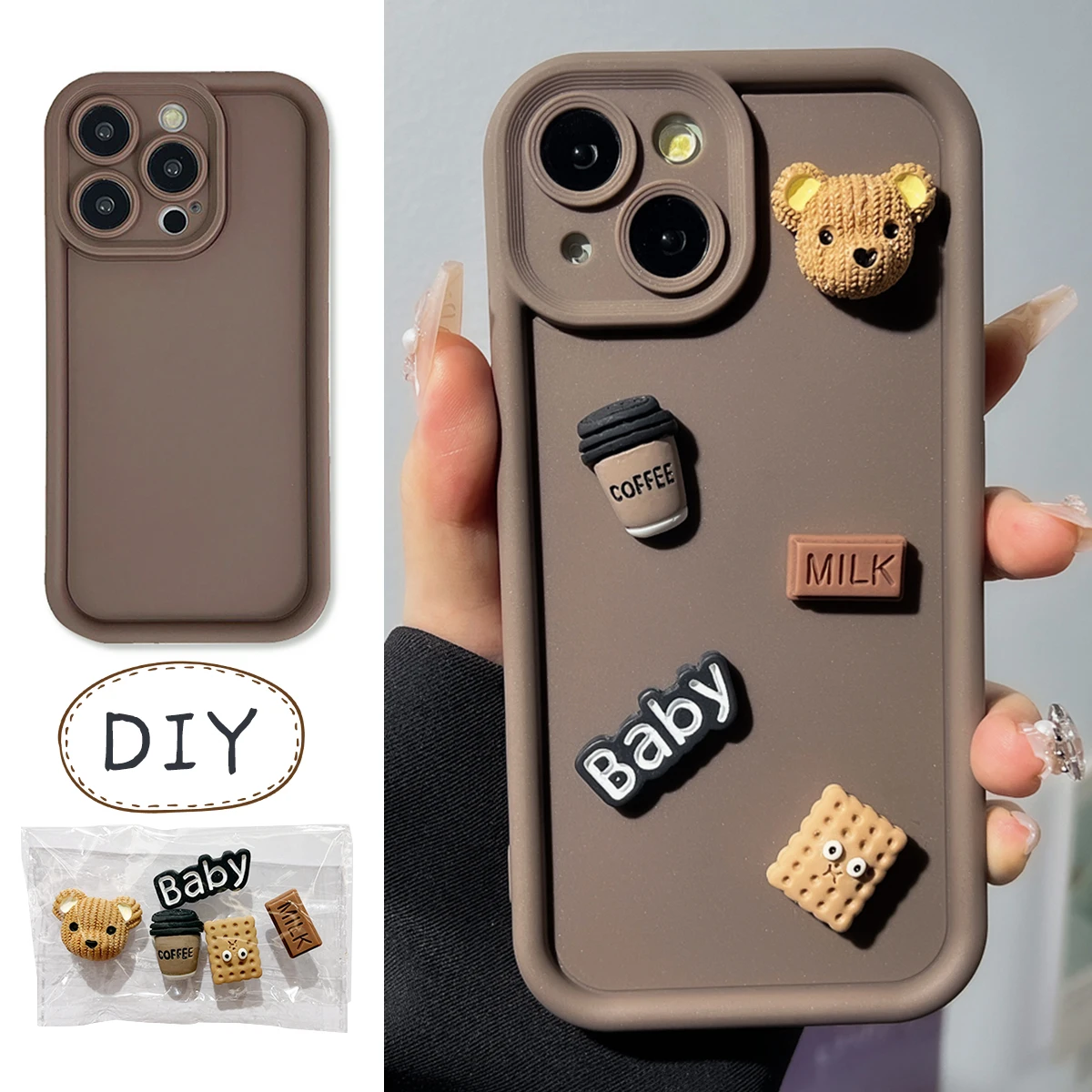 DIY Cute 3D Bear For Samsung S25 Ultra Case S24 S23 S22 S20 Ultra FE Pro A73 A72 A55 A54 A16 A15 A06 A05 Fall Soft Silicone Case
DIY Cute 3D Bear For Samsung S25 Ultra Case S24 S23 S22 S20 Ultra FE Pro A73 A72 A55 A54 A16 A15 A06 A05 Fall Soft Silicone Case