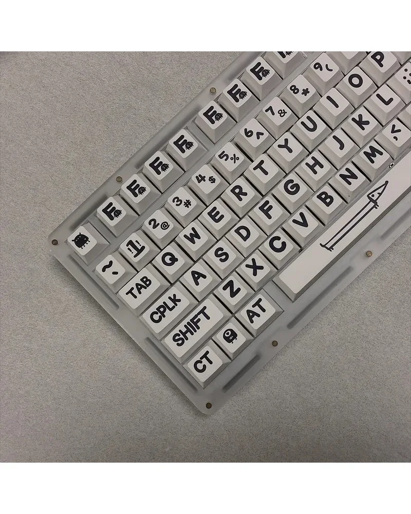 pure white solid color pbt dye sub keycaps full set oem profile for mechanical keyboards
pure white solid color pbt dye sub keycaps full set oem profile for mechanical keyboards