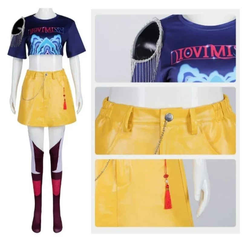 CyK-Pop Охотники на демонов Косплей Костюм Зои Мира Руми Косплей Фэнтезийные наряды Хэллоуин Карнавальная вечеринка Ролевая игра Женский сексуальный костюм
CyK-Pop Охотники на демонов Косплей Костюм Зои Мира Руми Косплей Фэнтезийные наряды Хэллоуин Карнавальная вечеринка Ролевая игра Женский сексуальный костюм