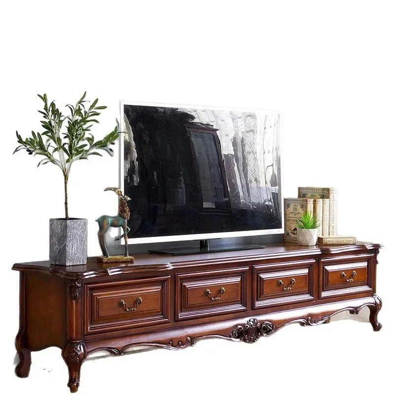 American light luxury TV cabinet, retro rural solid wood furniture set, simple TV cabinet coffee table combination 
American light luxury TV cabinet, retro rural solid wood furniture set, simple TV cabinet coffee table combination