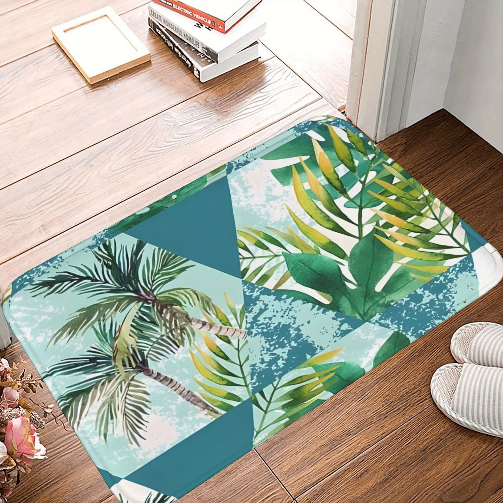 1PC Leaf & Palm Geometric Kitchen Rug Non-Slip Door Mat Pop design Bathroom Rug Bath Mat Carpet for Home Sink Laundry Decor
1PC Leaf & Palm Geometric Kitchen Rug Non-Slip Door Mat Pop design Bathroom Rug Bath Mat Carpet for Home Sink Laundry Decor