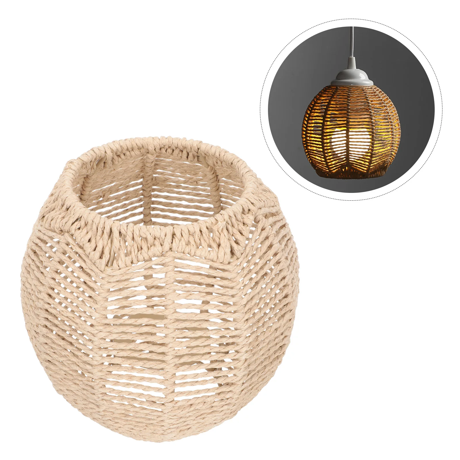 Round Lampshade For Chandelier Ceiling Floor Light Imitation Rattan Paper Shade Dustproof Decorative Easy Install Woven Lamp
Round Lampshade For Chandelier Ceiling Floor Light Imitation Rattan Paper Shade Dustproof Decorative Easy Install Woven Lamp