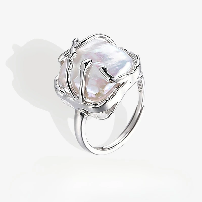 Hot Selling Women's Light Luxury High-end S925 Pure Silver Baroque Square Pearl Niche Design Ring
Hot Selling Women's Light Luxury High-end S925 Pure Silver Baroque Square Pearl Niche Design Ring