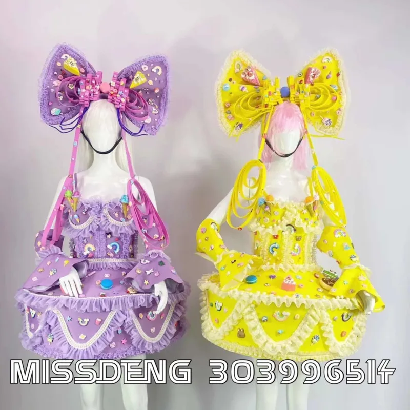 Хэллоуин Косплей Бар DS Ночной Клуб Косплей Костюм Женщины Gogo Party Candy Party Торт Платье Ярких Цветов Милый Парадный Костюм
Хэллоуин Косплей Бар DS Ночной Клуб Косплей Костюм Женщины Gogo Party Candy Party Торт Платье Ярких Цветов Милый Парадный Костюм