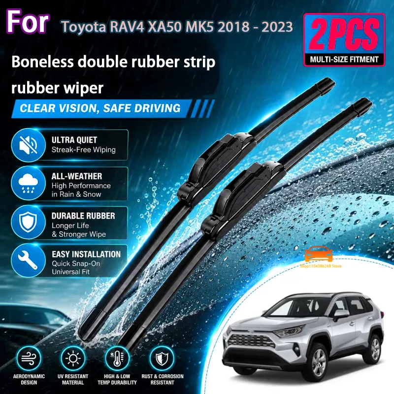Front Wiper Blades For Toyota RAV4 XA50 MK5 2018 - 2023 Windshield Windscreen Window Rain Brushes 26"+16" Modification Parts
Front Wiper Blades For Toyota RAV4 XA50 MK5 2018 - 2023 Windshield Windscreen Window Rain Brushes 26"+16" Modification Parts