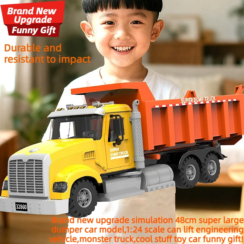 Cool Stuff Toy Car Funny Gift-Simulation 48cm Large Dumper Car Model,Kawaii Engineering Vehicle Toy,Monster Truck,Toys for Boys
Cool Stuff Toy Car Funny Gift-Simulation 48cm Large Dumper Car Model,Kawaii Engineering Vehicle Toy,Monster Truck,Toys for Boys