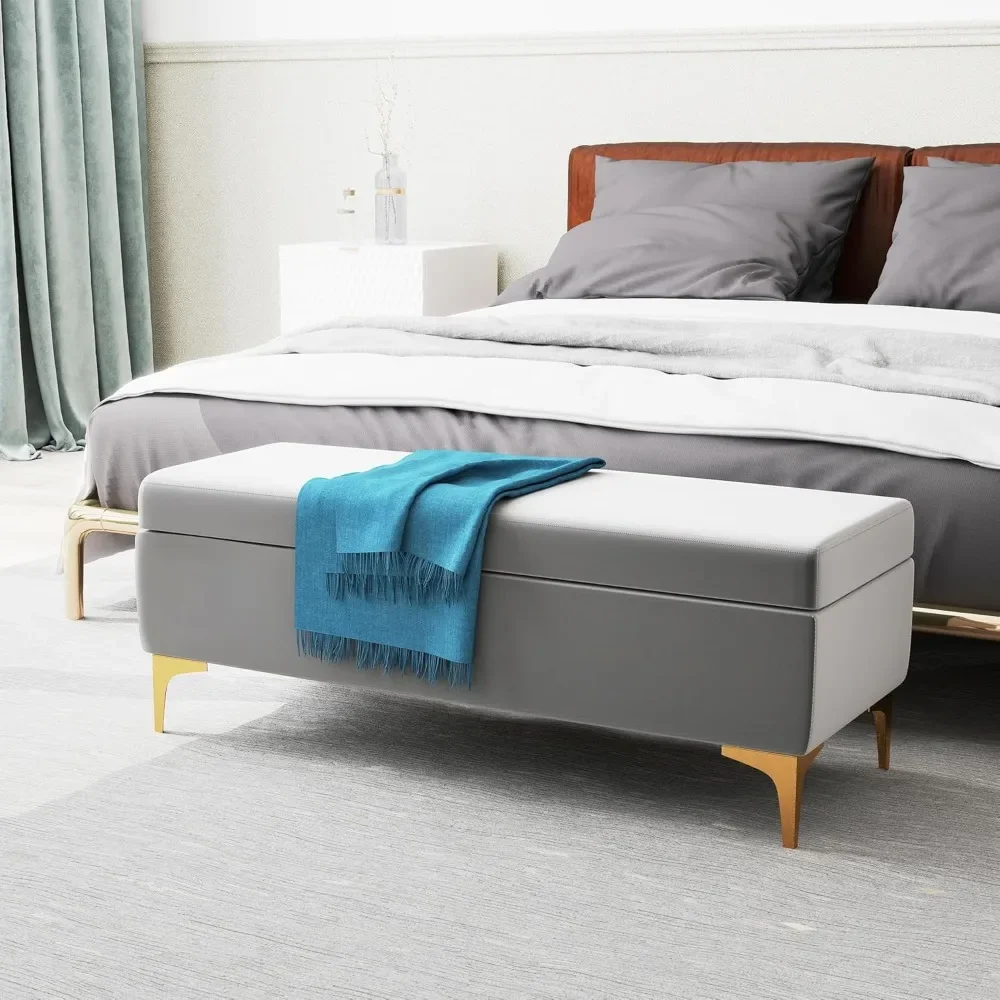Storage Ottoman Bench End of Bed Bench Upholstered Foot Rest Rectangular Storage Chest Velvet Footstool for Living Room
Storage Ottoman Bench End of Bed Bench Upholstered Foot Rest Rectangular Storage Chest Velvet Footstool for Living Room