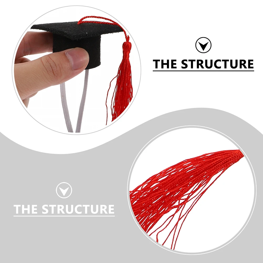 4 Pcs Pet Decorations Bachelor Hat Set Adjustable Mini Graduation Caps Bow Ties Red Tassel Dog Clothes Pet Supplies
4 Pcs Pet Decorations Bachelor Hat Set Adjustable Mini Graduation Caps Bow Ties Red Tassel Dog Clothes Pet Supplies