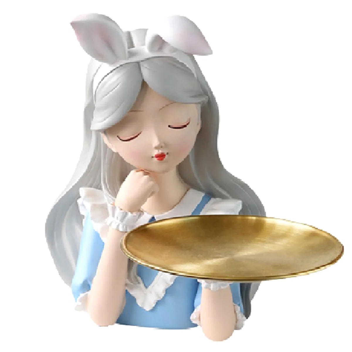 Girl Statue Home Decor Vase Resin Model Storage Tray Living Room Flower Vases Craft Living Room Decoration, 26.5x26.5cm
Girl Statue Home Decor Vase Resin Model Storage Tray Living Room Flower Vases Craft Living Room Decoration, 26.5x26.5cm