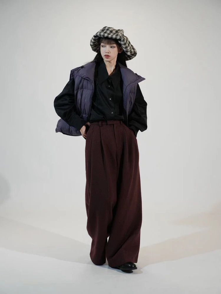 Черные брюки с высокой талией, осенне-зимние длинные брюки для похудения, универсальный комплект irt, модный ансамбль, универсальная посадка
Черные брюки с высокой талией, осенне-зимние длинные брюки для похудения, универсальный комплект irt, модный ансамбль, универсальная посадка