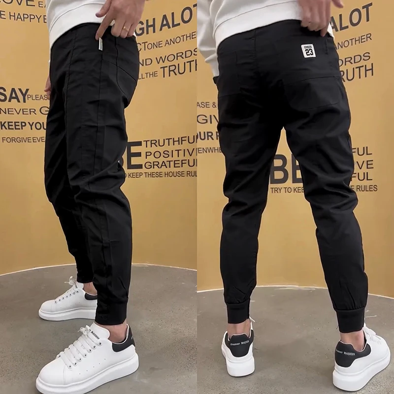 Новые мужские повседневные брюки Harlan Sle 2024 года, однотонные спортивные штаны, облегающий крой, весна-осень, с высокой посадкой, без карманов.
Новые мужские повседневные брюки Harlan Sle 2024 года, однотонные спортивные штаны, облегающий крой, весна-осень, с высокой посадкой, без карманов.