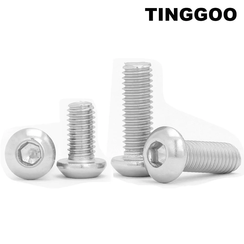 10/50pcs UNC 2#-56 4#-40 6#-32 8#-32 10#-24 US Coarse Thread 304 Stainless Steel Hex Hexagon Socket Button Round Head Bolt Screw
10/50pcs UNC 2#-56 4#-40 6#-32 8#-32 10#-24 US Coarse Thread 304 Stainless Steel Hex Hexagon Socket Button Round Head Bolt Screw