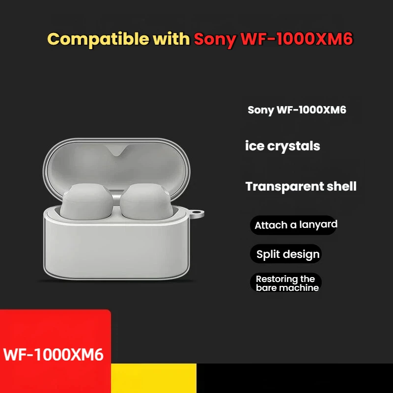 For Sony WF-1000XM6 Earbuds Case Shockproof Dustproof Protective Cover Soft Silicone Anti-Scratch Anti-Lost Charging Box Skin
For Sony WF-1000XM6 Earbuds Case Shockproof Dustproof Protective Cover Soft Silicone Anti-Scratch Anti-Lost Charging Box Skin