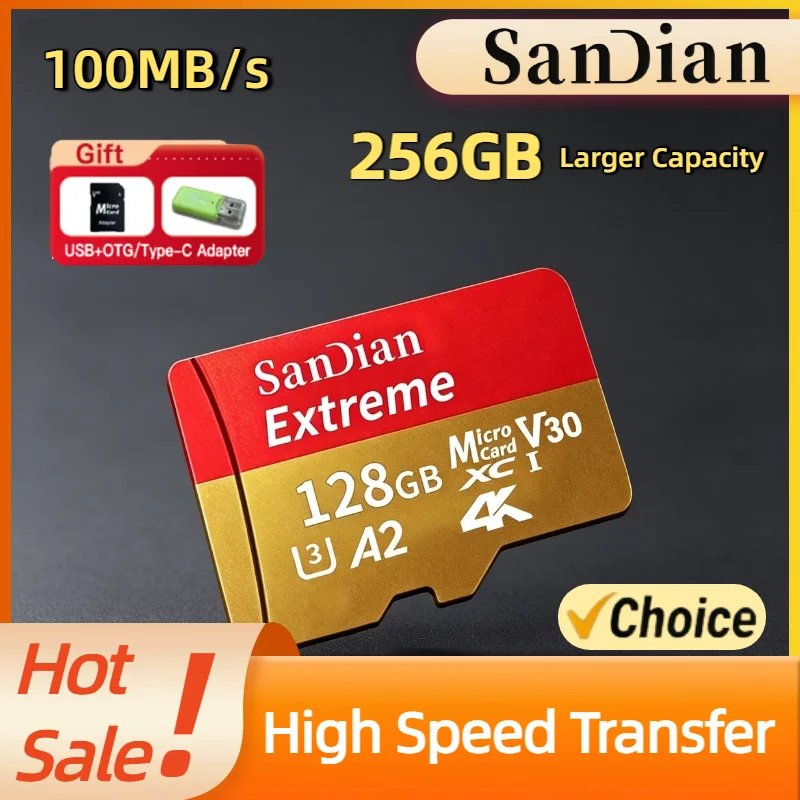 256GB UHS 1 For PC Smartphone Micro TF SD Card SD Flash Memory Card Class 10 High Speed Storage Card Titan
256GB UHS 1 For PC Smartphone Micro TF SD Card SD Flash Memory Card Class 10 High Speed Storage Card Titan