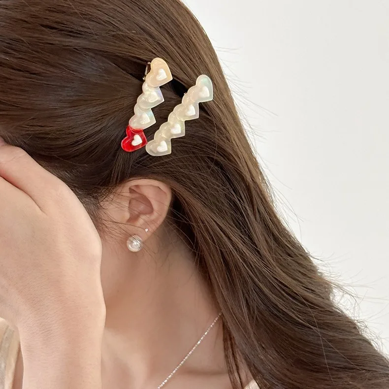 Heart Acetate Hair Clip Sweet Cute Versatile Duckbill Side Clip Creative Premium Quality for Daily Home Party
Heart Acetate Hair Clip Sweet Cute Versatile Duckbill Side Clip Creative Premium Quality for Daily Home Party