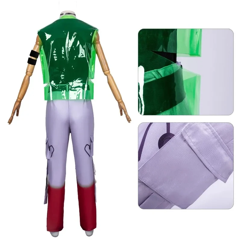 Euro 7 Cos Luka Cosplay Costume Alien Round 7 's Outfit Full Set with Metal Hair Clip for Men Halloween Stage Perf 【【【2
Euro 7 Cos Luka Cosplay Costume Alien Round 7 's Outfit Full Set with Metal Hair Clip for Men Halloween Stage Perf 【【【2