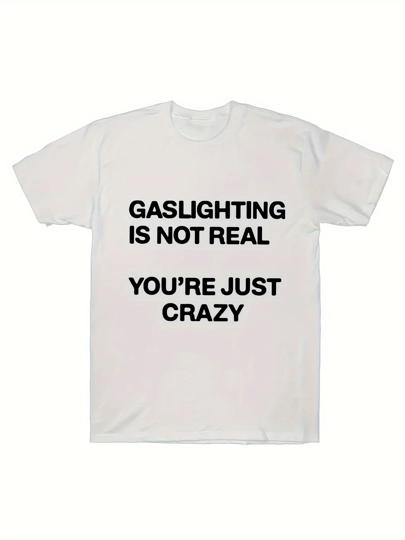 Футболка мужская с принтом спереди, Gaslinghting Is Not Real You Are Just Crazy, забавная графическая, летняя повседневная футболка
Футболка мужская с принтом спереди, Gaslinghting Is Not Real You Are Just Crazy, забавная графическая, летняя повседневная футболка