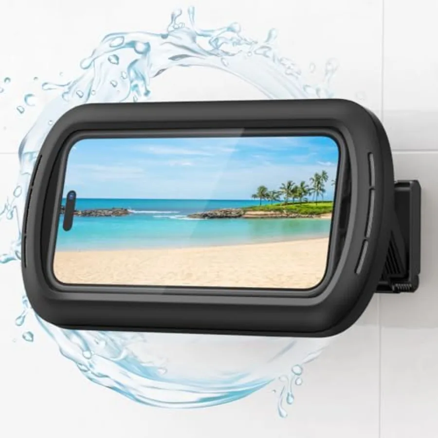 Shower Phone Case Holder Waterproof - Bigger Size for More Phone 4-7,Shower Bathroom Bathtub Wall Mount Stand, Cellphone Access
Shower Phone Case Holder Waterproof - Bigger Size for More Phone 4-7,Shower Bathroom Bathtub Wall Mount Stand, Cellphone Access