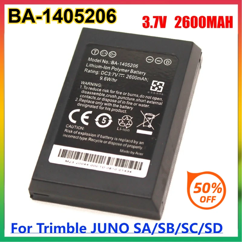 High-Performance 2600MAH BA-1405206 3.7V GPS Battery for Trimble JUNO SB/SC/SA/SD Li-Polymer Battery
High-Performance 2600MAH BA-1405206 3.7V GPS Battery for Trimble JUNO SB/SC/SA/SD Li-Polymer Battery