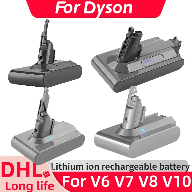 6000/8000mAh for Dyson Battery V6 V7 V8 V10 Battery Series for Series SV07 SV09 SV10 DC62 Absolute Fluffy Animal Pro Bateria
6000/8000mAh for Dyson Battery V6 V7 V8 V10 Battery Series for Series SV07 SV09 SV10 DC62 Absolute Fluffy Animal Pro Bateria