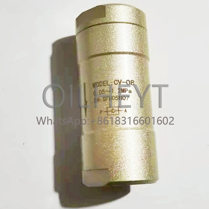 STNC SONO Tiangong air-operated check valve CV-06/08/10/15/20/25 pneumatic non-return valve
STNC SONO Tiangong air-operated check valve CV-06/08/10/15/20/25 pneumatic non-return valve