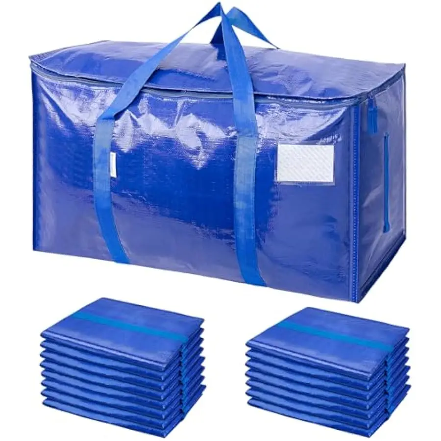 TICONN 16 Pack Extra Large Moving Bags Heavy Duty with Zippers & Carrying Handles, Durable Storage Bags Moving Boxes for Closet
TICONN 16 Pack Extra Large Moving Bags Heavy Duty with Zippers & Carrying Handles, Durable Storage Bags Moving Boxes for Closet
