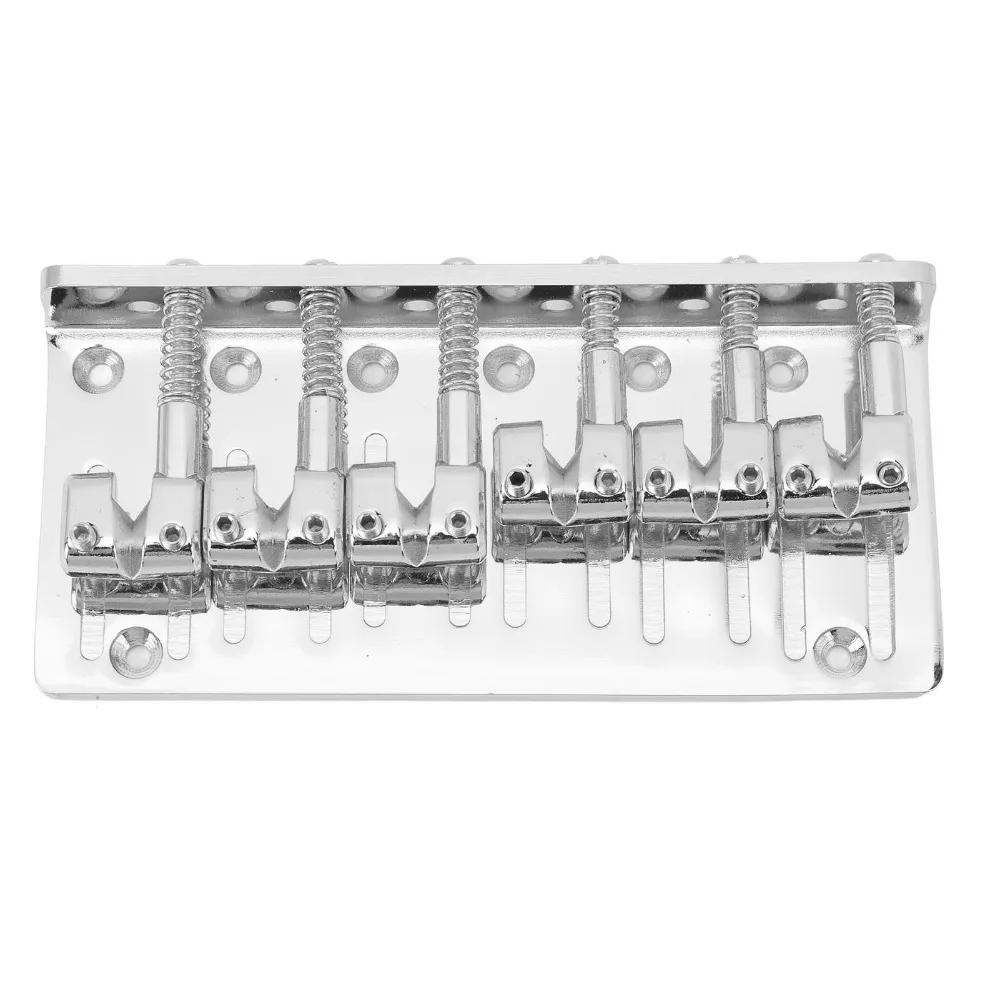 Zinc Alloy 6-String Bass Bridge Adjustable Barrel Saddles Multifunctional Bridge Electric Bass Bridge Silver/Black/Gold
Zinc Alloy 6-String Bass Bridge Adjustable Barrel Saddles Multifunctional Bridge Electric Bass Bridge Silver/Black/Gold