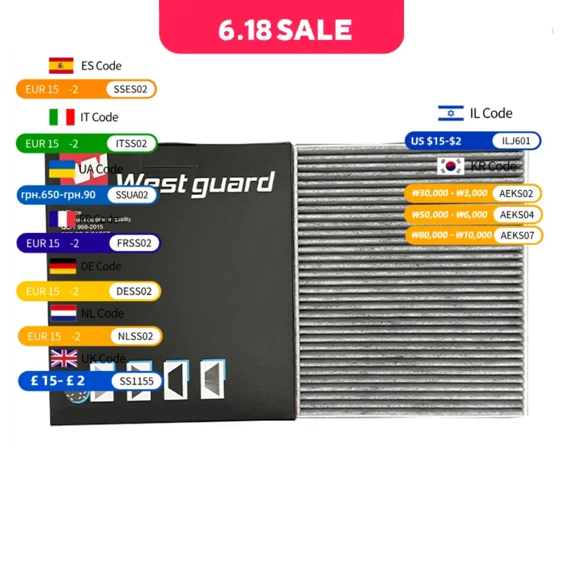 For CHEVROLET Cobalt 2.2 HHR 2.0T LNF 2.2 L61 2.4 LE5 PONTIAC G5 Pursuit SATURN Ion GMC WESTGUARD Cabin Filter MK26189 52493319
For CHEVROLET Cobalt 2.2 HHR 2.0T LNF 2.2 L61 2.4 LE5 PONTIAC G5 Pursuit SATURN Ion GMC WESTGUARD Cabin Filter MK26189 52493319