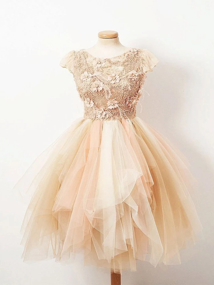2024 Elegant Short Formal Party Dress Beading Prom Dress Lace Applique Evening Dress Ruffle Tulle Vestidos De Noche
2024 Elegant Short Formal Party Dress Beading Prom Dress Lace Applique Evening Dress Ruffle Tulle Vestidos De Noche