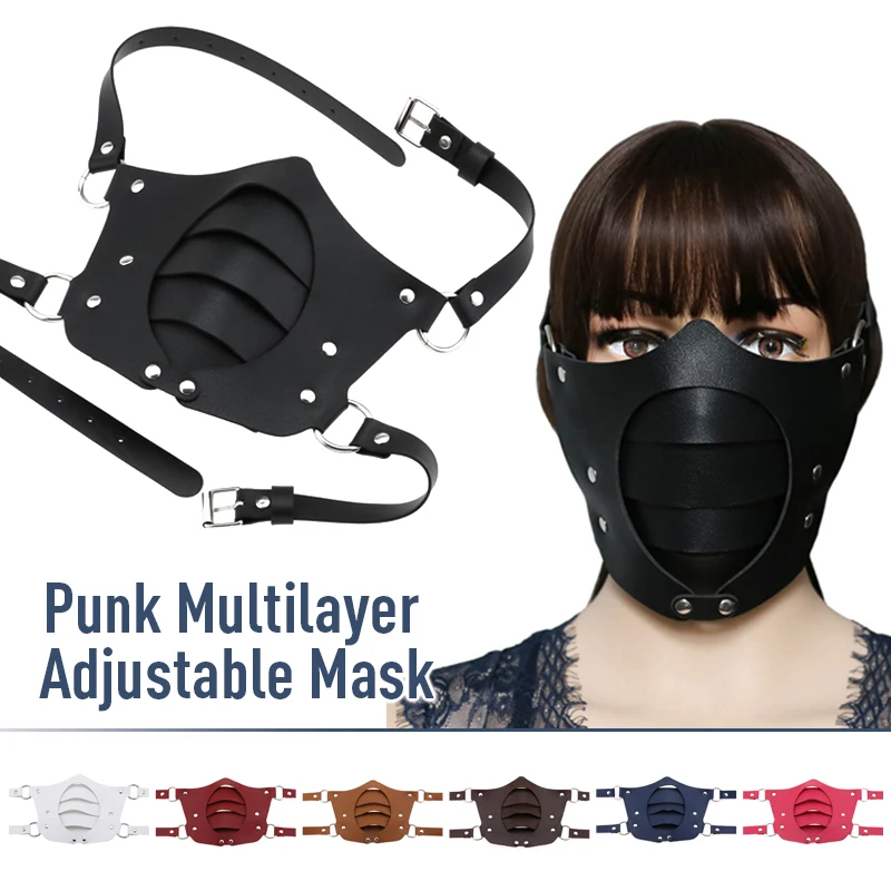 Unisex Sexy PU Leather Masks Club Cosplay Mask Punk Personality Multi-layer Gothic Faux Leather Party Cosplay Mask Adjustable
Unisex Sexy PU Leather Masks Club Cosplay Mask Punk Personality Multi-layer Gothic Faux Leather Party Cosplay Mask Adjustable