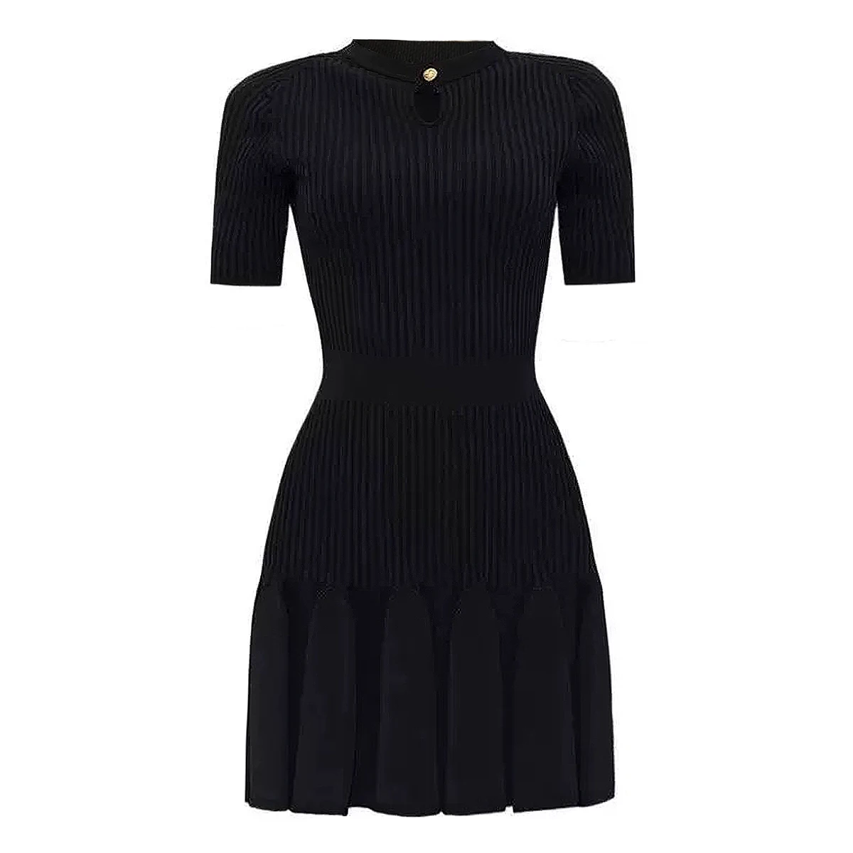 Summer New Fashionable Temperament Commuting Slim Fit Continuous High-Quality Knitted Round Neck Short Sleeved A-Line Dress
Summer New Fashionable Temperament Commuting Slim Fit Continuous High-Quality Knitted Round Neck Short Sleeved A-Line Dress
